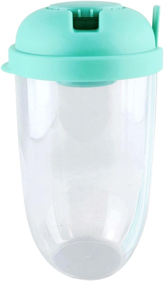 Breakfast Cup - Oat - Yogurt - Salad Cup - Portable Breakfast Lunch Cup - Food Storage Cup - Vegetable and Fruit Cup - Lid - Spoon - Green