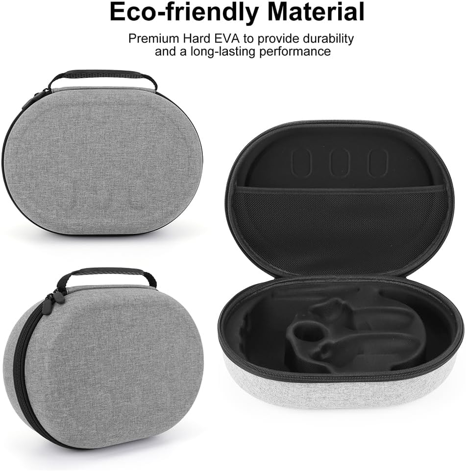 Carrying Case for Meta Quest 3 Headset, Shockproof, Portable Storage Case, Repo Resistant, Hard Case with Divider and Mesh Pocket Parent