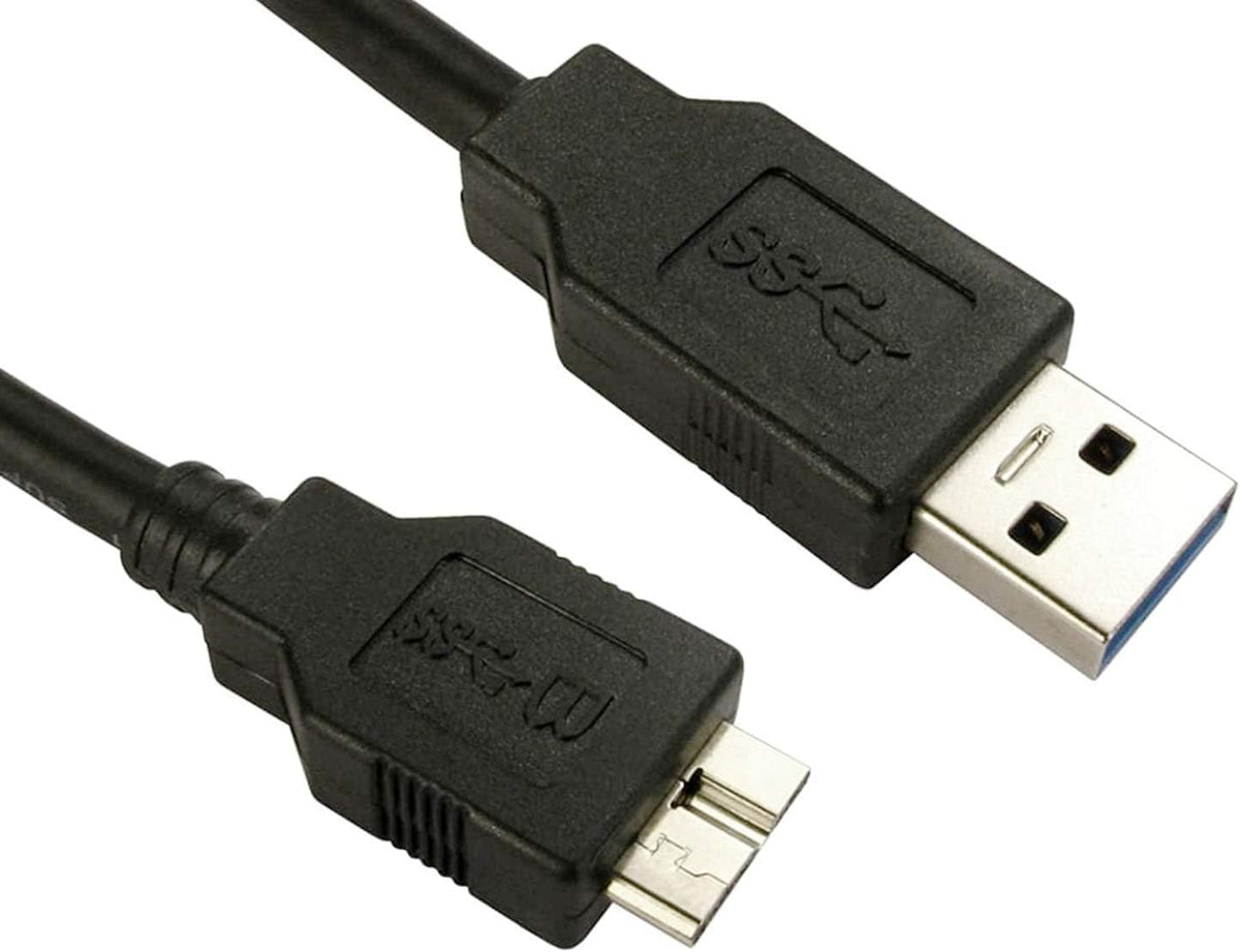USB 3.0 Cable Compatible with Western Digital/WD/Seagate/Clickfree/Toshiba/Samsung Portable Hard Drive - USB 3.0 A/Micro-B Cable (1m)
