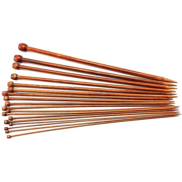 Bamboo Chopsticks Set Single Pointed Carbonated 2mm-10mm 36pcs