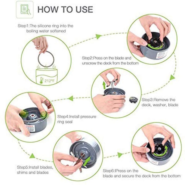 10-Pack Silicone O-Ring Seals for Nutribullet 600 Pro 900 Series Gray 85g