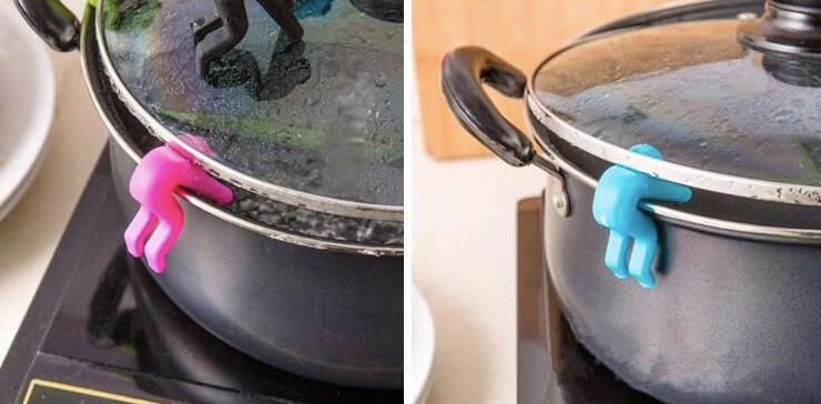 2pcs Boil-Over Protection Guys - Avoid Boiling Black