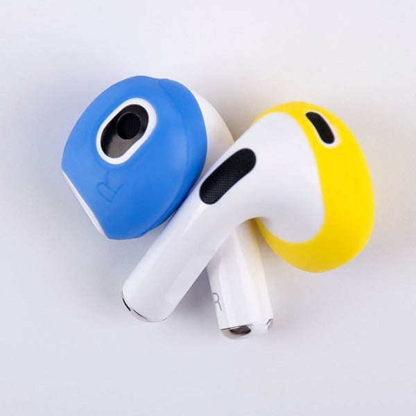 sets of earplugs for Airpods Pods 3 silicone ear caps Bluetooth compatible headphones Earplugs Ear cushions Ultra-thin anti-slip Blue red yellow Blue red yellow