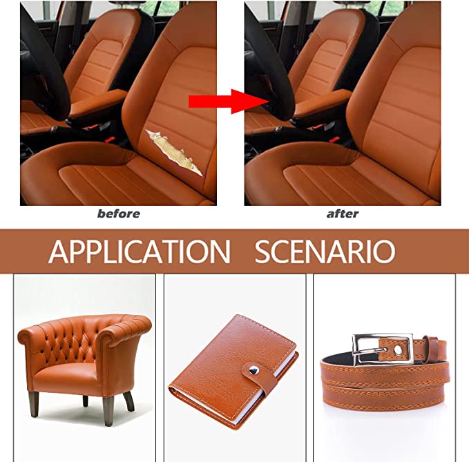 INF Self-Adhesive Repair Patch Faux Leather 50x138 cm Light Brown