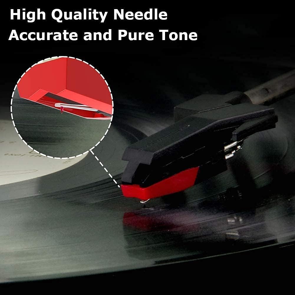 Turntable Needle, 5pcs Universal Turntable Needles, Replacement Needles for Gramophone, Compatible with ION Jenson Crosley Victrola Sylvania