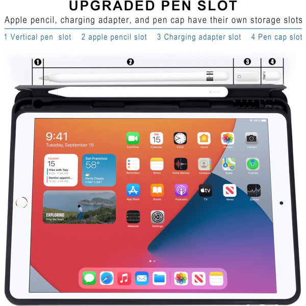 iPad 10.2 Case (9th Gen 2021) & (8th Gen 2020) & (7th 2019) Auto Wake/Sleep Cover