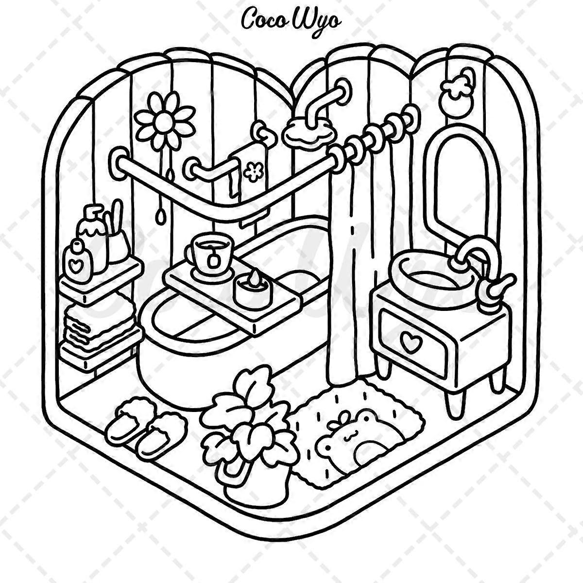 Coloring Book for Adults and Teens, Super Cute Patterns for Relaxation