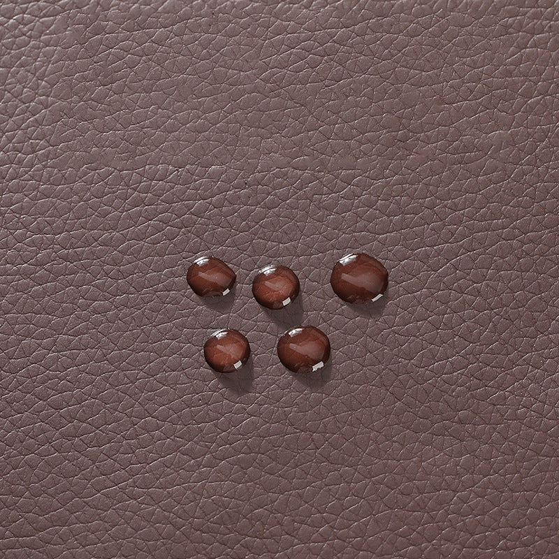 Self-Adhesive Repair Patch Faux Leather 50x138 cm Dark Brown