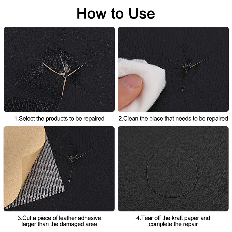 Self-Adhesive Repair Patch Faux Leather 50x138 cm Dark Brown