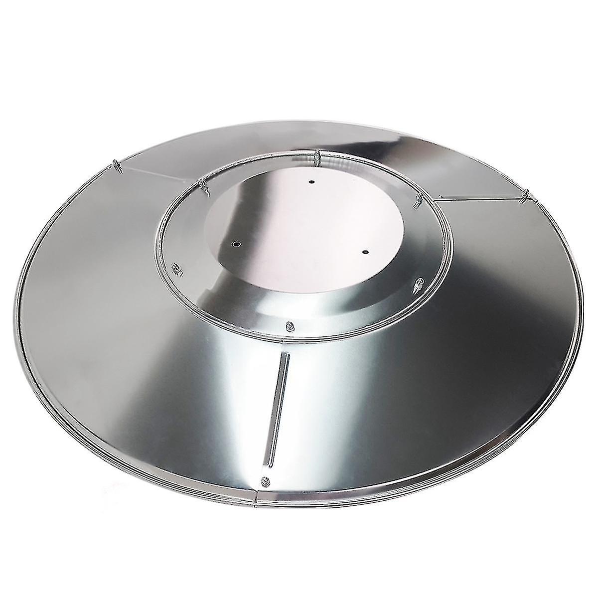 Patio Heater Reflector Plate, Outdoor Propane Heater Replacement Part - Top Dome, 3-Hole Mount, 3-'-UU-