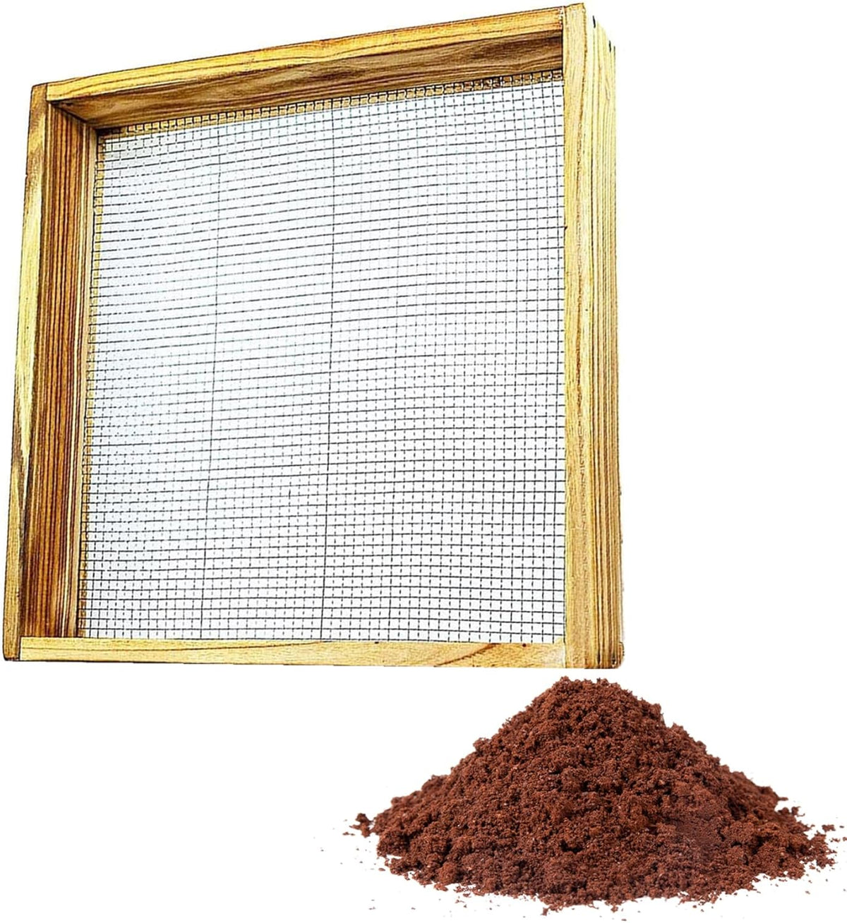 Garden sieve, soil sieve, mesh, ground stone, sand sieve, garden tool for sifting compost, dirt, soil, leaves, live