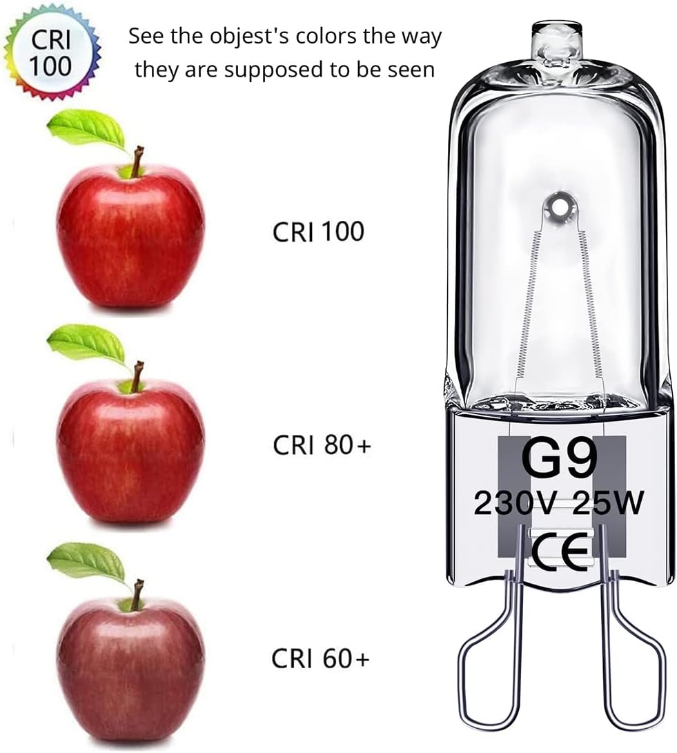G9 halogen bulbs 25W, 230V, 10-pack 25W 25W