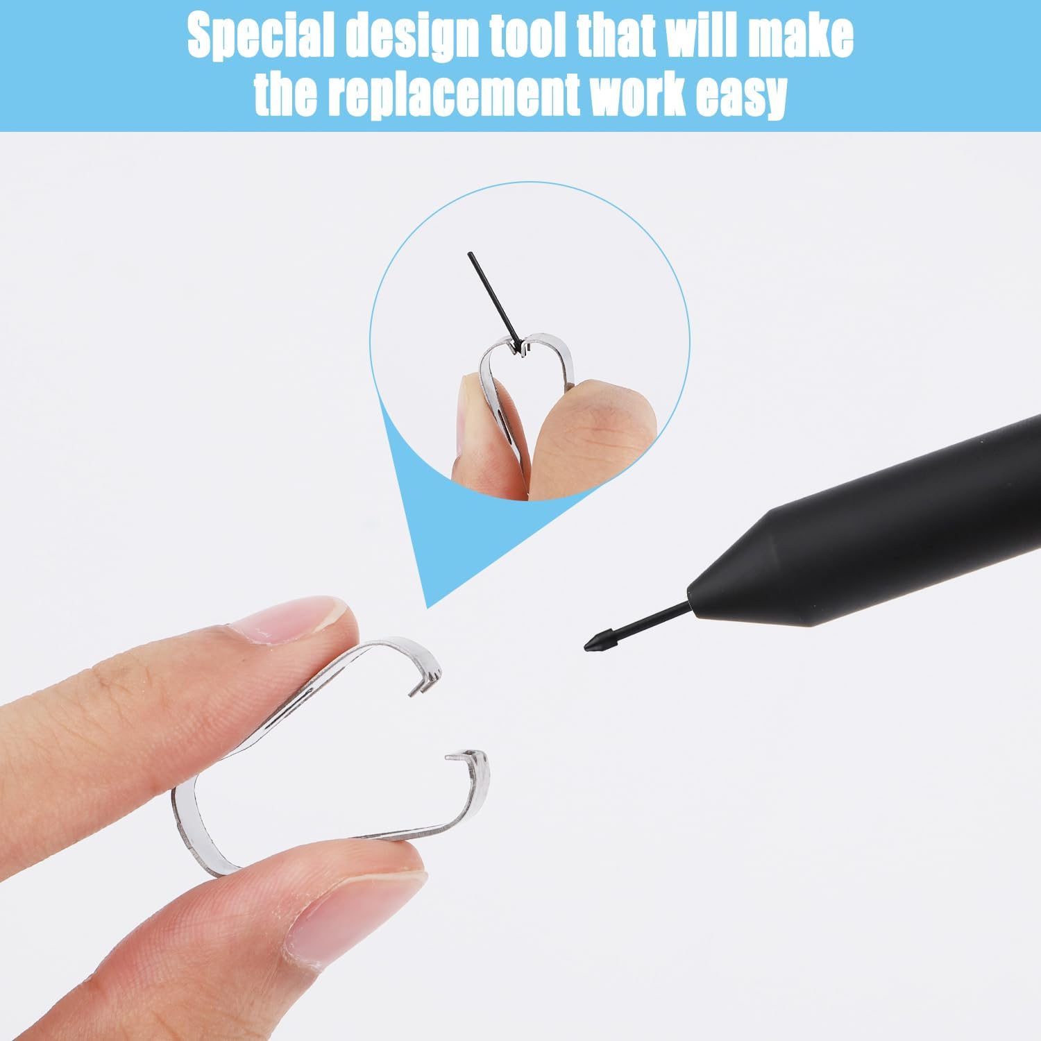 10pcs S Pen Nibs for Samsung Galaxy Tab S6 with Installation Tool Compatible with Samsung Galaxy Tab S7 & S7 Plus S8 & S8 Plus (Black) Black