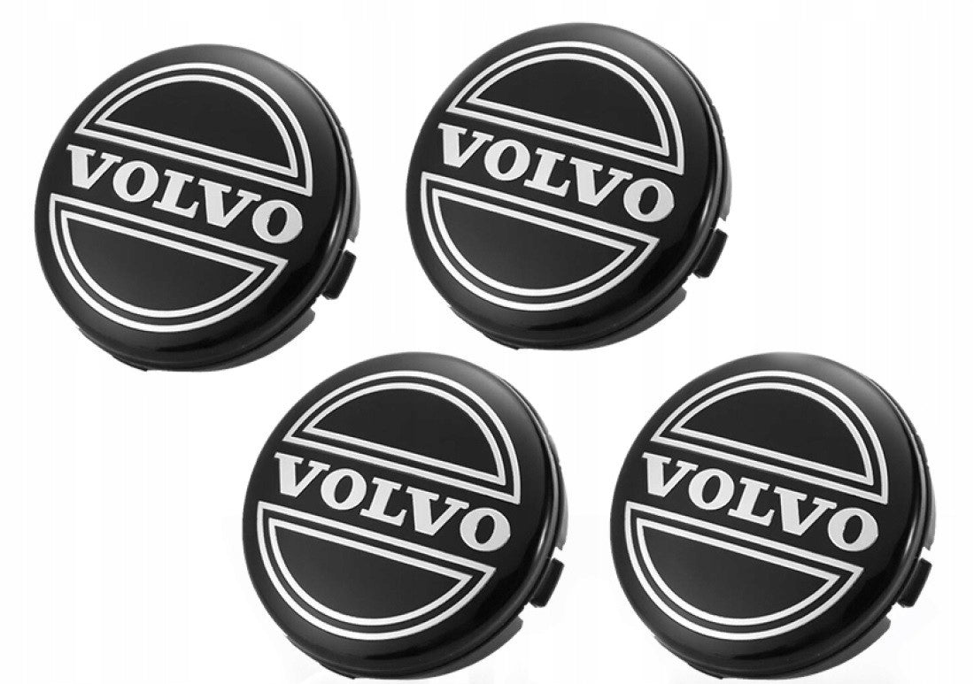 4-pack - Volvo Center Caps / Wheel Hub Emblem - Bi 70 64mm Older