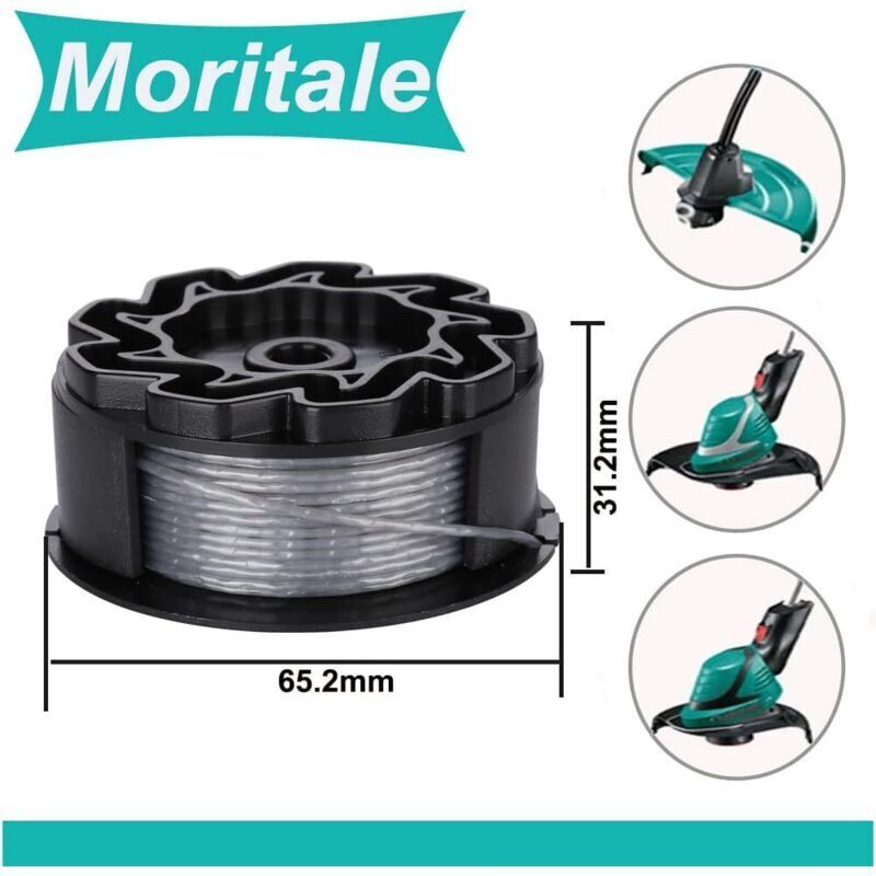 Wire spool for BOSCH UniversalGrassCut Trimmer 18 18-26 18-260 F016800570 with cap (2 pieces).
