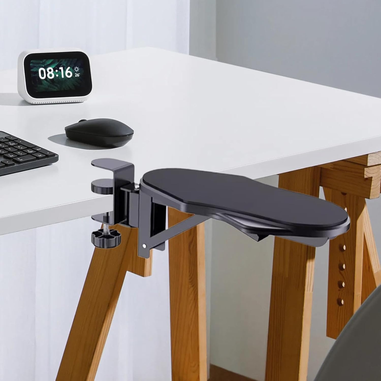 Computer Armrest for Desk, Ergonomic Elbow Support for Home Folding Rotating Model
