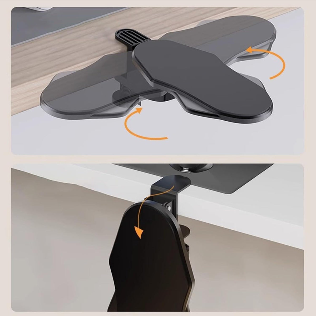 Computer Armrest for Desk, Ergonomic Elbow Support for Home Folding Rotating Model