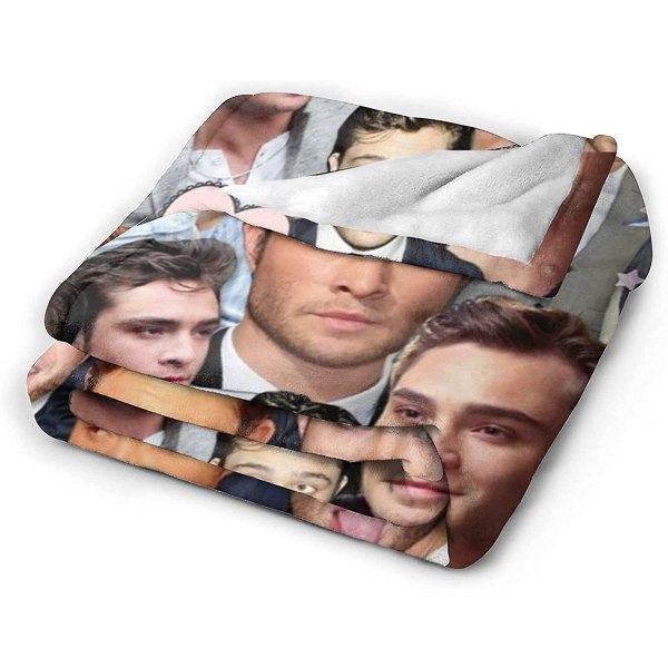 Ed Westwick Home Decor Blanket Dormitory for Sofa Bed Dormitory Office Camping Travel -u417 125x100cm