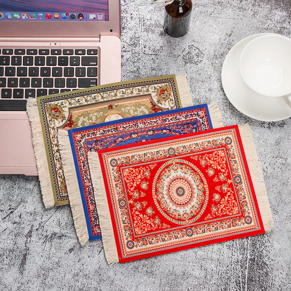 Carpet Mouse Pad Oriental Persian Carpet Computer Mouse Pad for Table Decoration