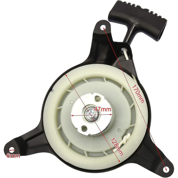 Pull Start Kit, Lawn Mower Spare Parts, 1 Black Lawn Mower