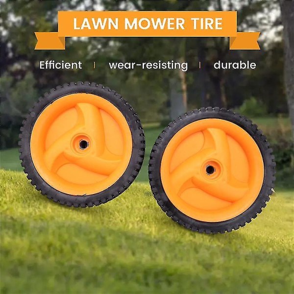2-pack 196 mm lawn mower wheels compatible with Husqvarnaa Mcculloch 5324025-67, 5324029-36, 53240256