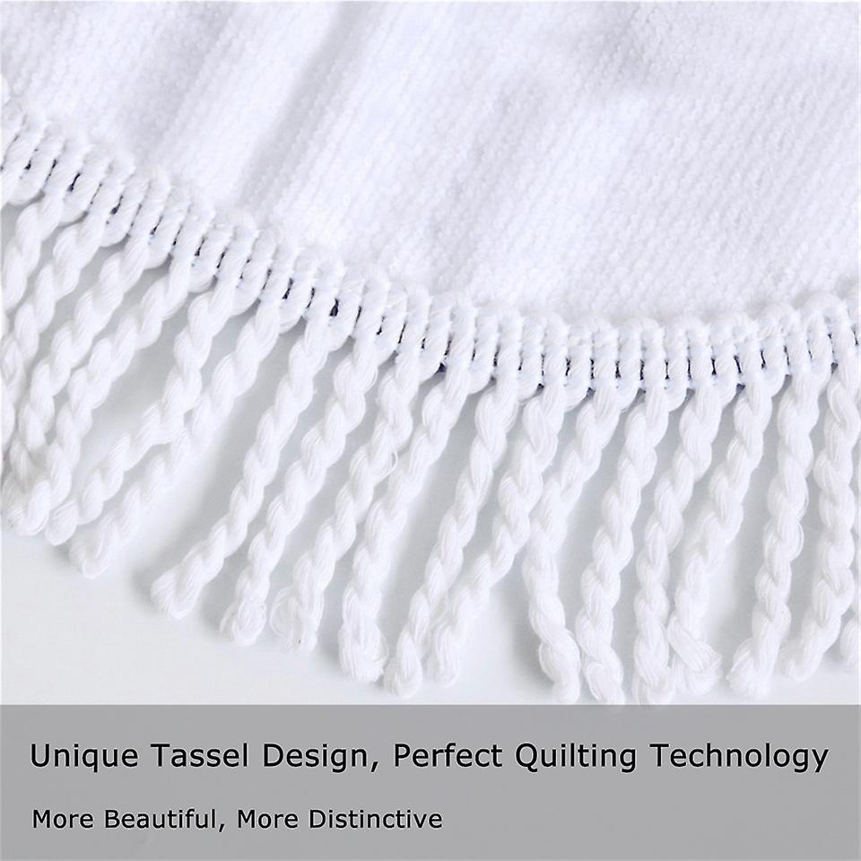 Round microfiber mandala beach towel hippie boho beach towel with tassels oversized wrap blanket tr