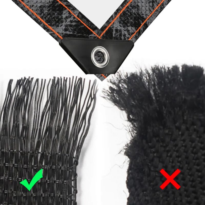 Waterproof Clear PVC Tarpaulin Overlay Panel Roof with Eyelets and Rope 2 x 3m