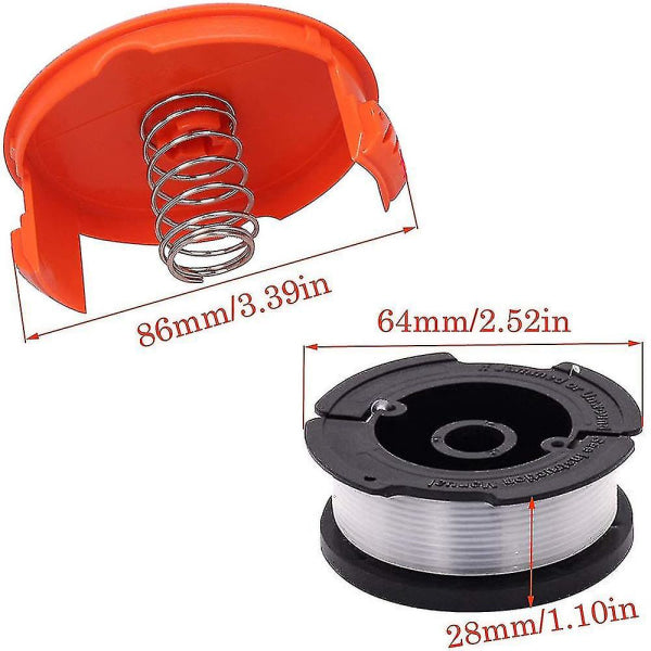 Black+decker A6481 Spool + 6 Pack Line For Reflex Strimmer null none
