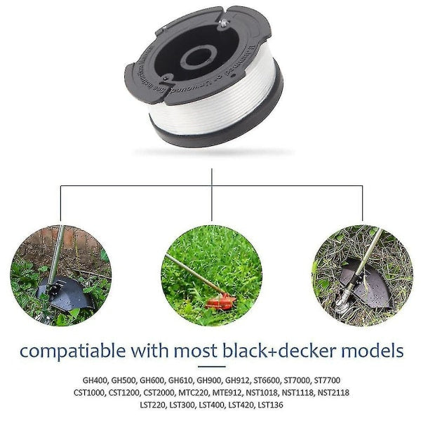Black+decker A6481 Spool + 6 Pack Line For Reflex Strimmer null none