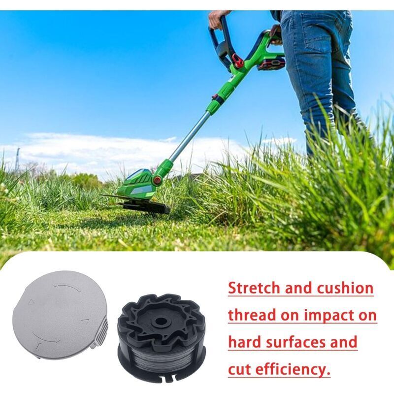 Set of 3 replacement spools for UniversalGrassCut 18V-26/18V-260/18/18-26/18-260, for ‎F016800570 and 1600A01R5J (6 m, 1.6 mm)..DEBUNS