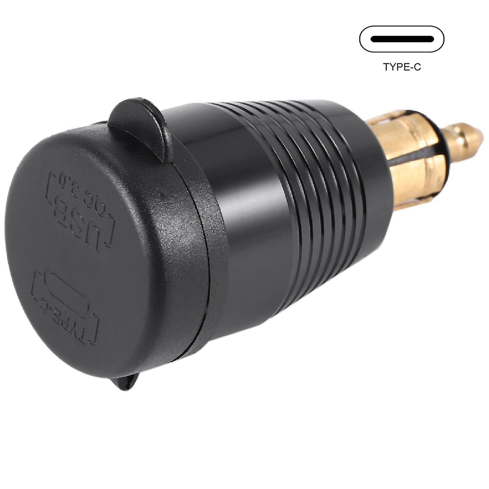 Motorcycle DIN Connector Waterproof Charger For QC3.0 USB Charger & Type C 30W Power Delivery Adapter Socket (YJD)