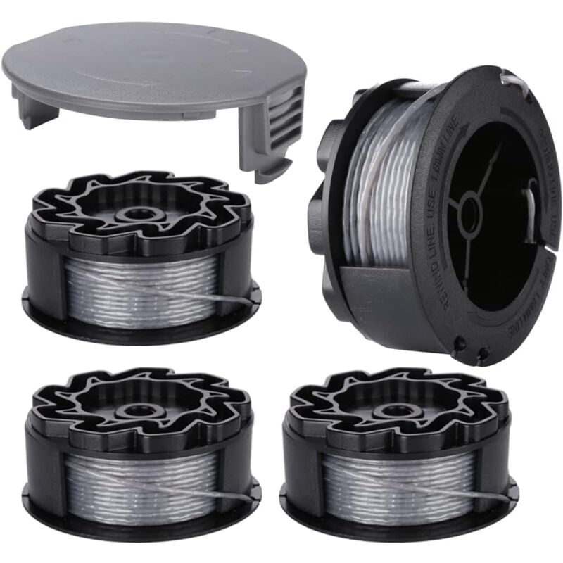 Line spool for BOSCH UniversalGrassCut Trimmer 18 18-26 18-260 F016800570 with cap (4 pieces)