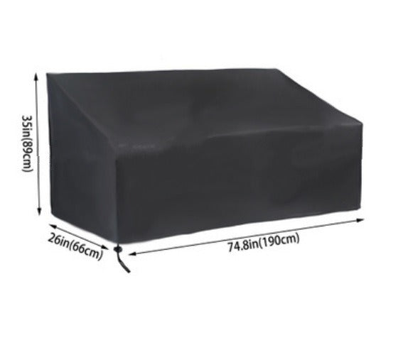 Sofa Cover Waterproof, 4-Seater Outdoor Sofa, Heavy Duty Deep Lounge, Large Garden Furniture with Air Vent