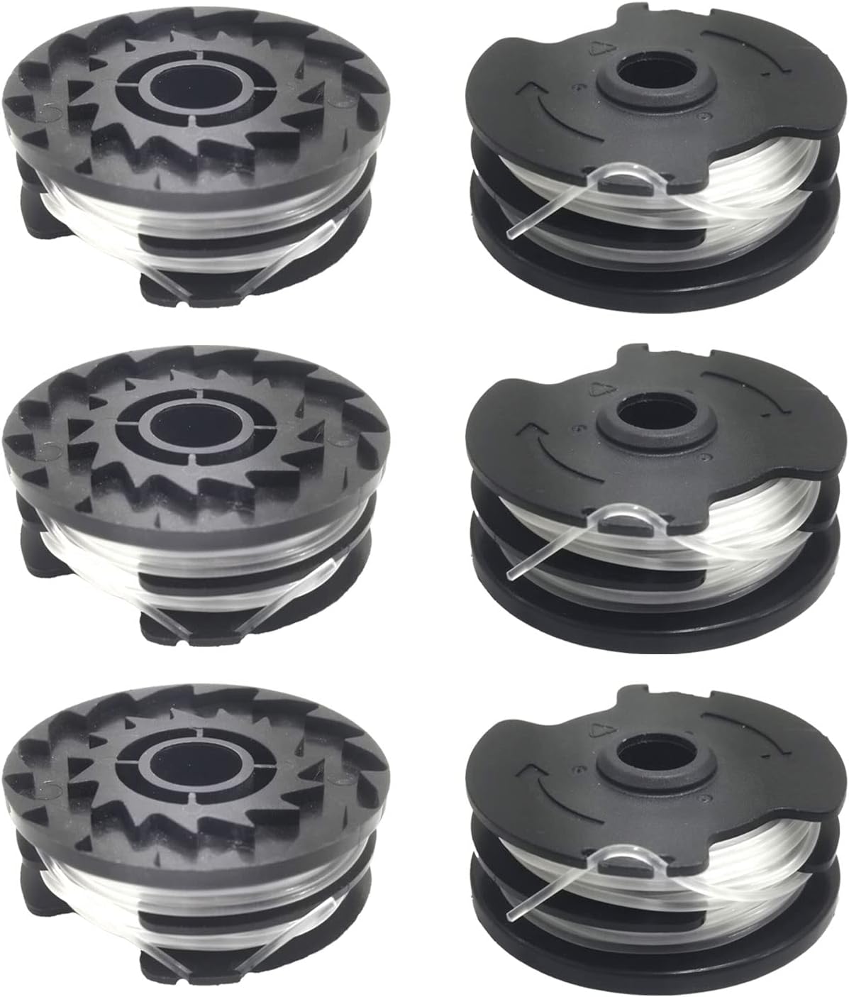 6-pack replacement lens coils for LIDL Parkside PRTA 20-Li A1, B2, C3, PRT 550 A1, A3, PRT 300 A1 grass trimmer