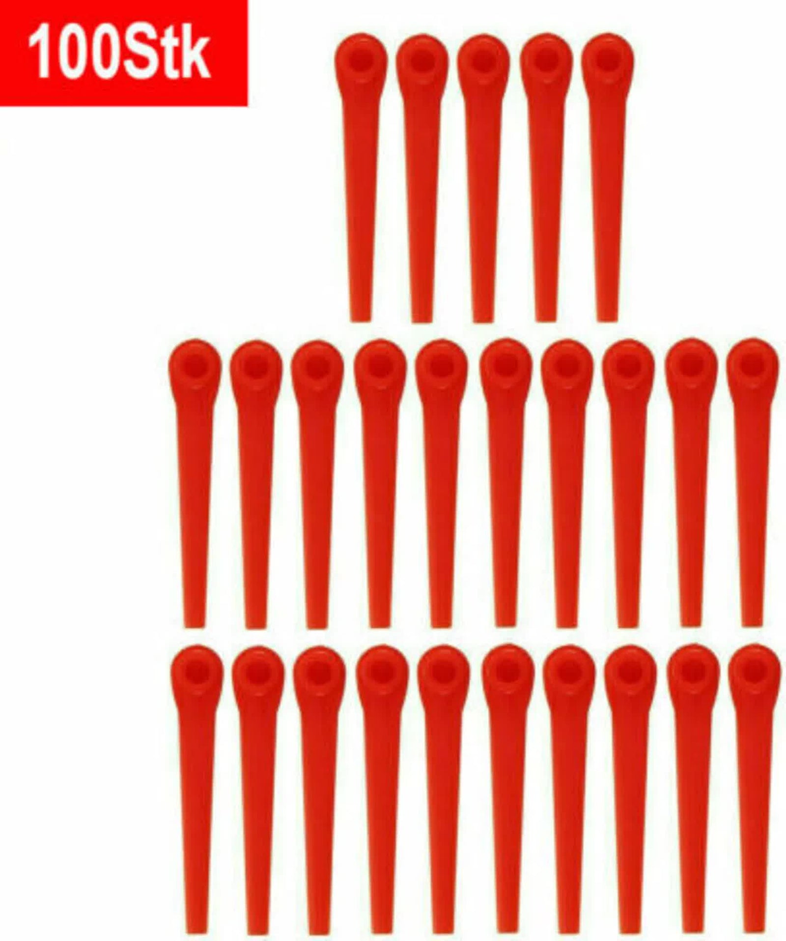 100 pcs Plastic Replacement Blades for GARDENA EasyCut LI-18/23R