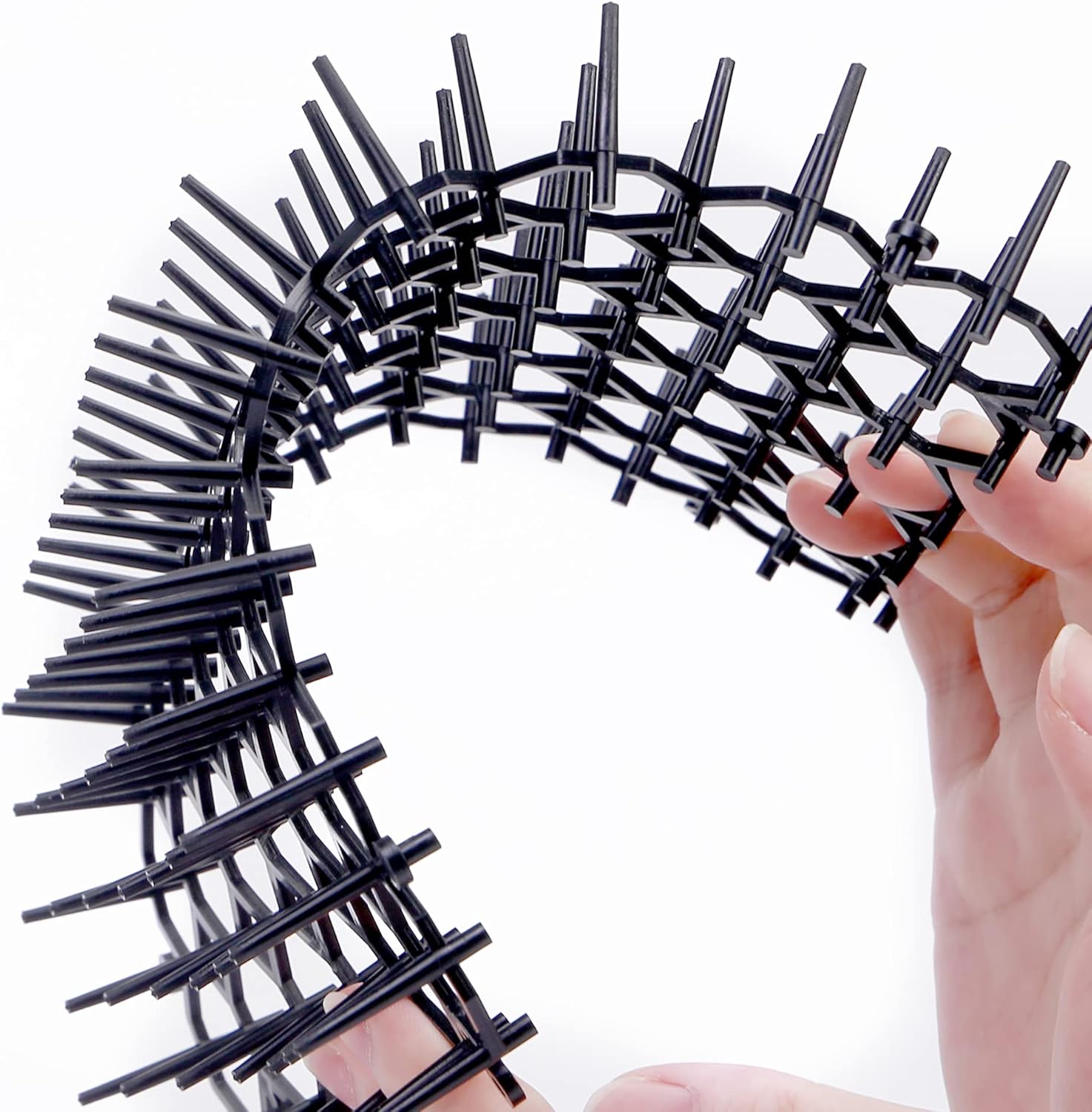 12 pcs 15 cm x 20 cm Spike Mat, Cat Scare with Spikes, Dog Mat, Plastic Net for Animals