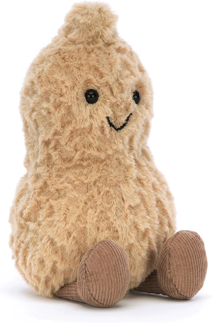 Jellycat Amuseables - Peanut Soft Toy, 15 cm, Stuffed Animal Food, Funny Gift Idea