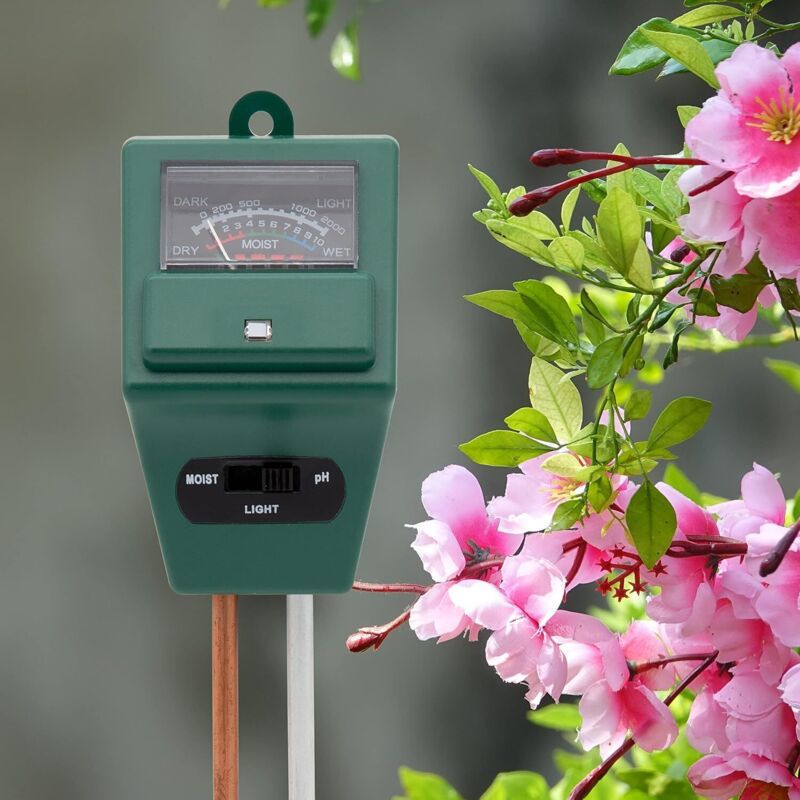 3-in-1 Soil pH Meter Soil Test Kit Plant Moisture Meter PH Soil Meter for Flowers/Grass/Plant/Garden/Farm/Lawn 2905038MM