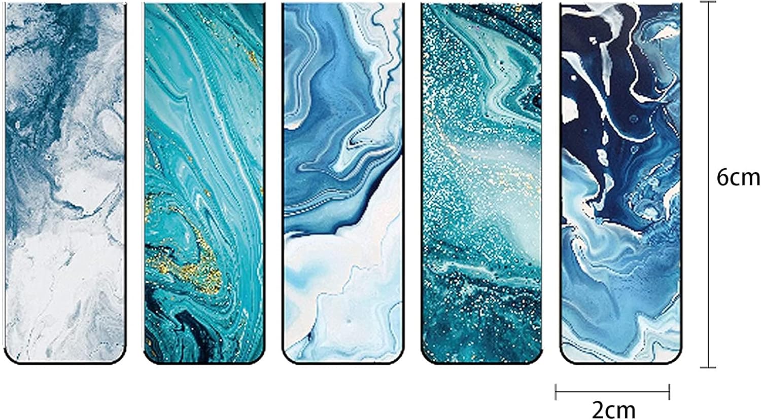 Magnetic Bookmarks, Magnetic Christmas Bookmarks, Colorful Magnetic Bookmarks for Kids, Page Markers, 30 Pieces