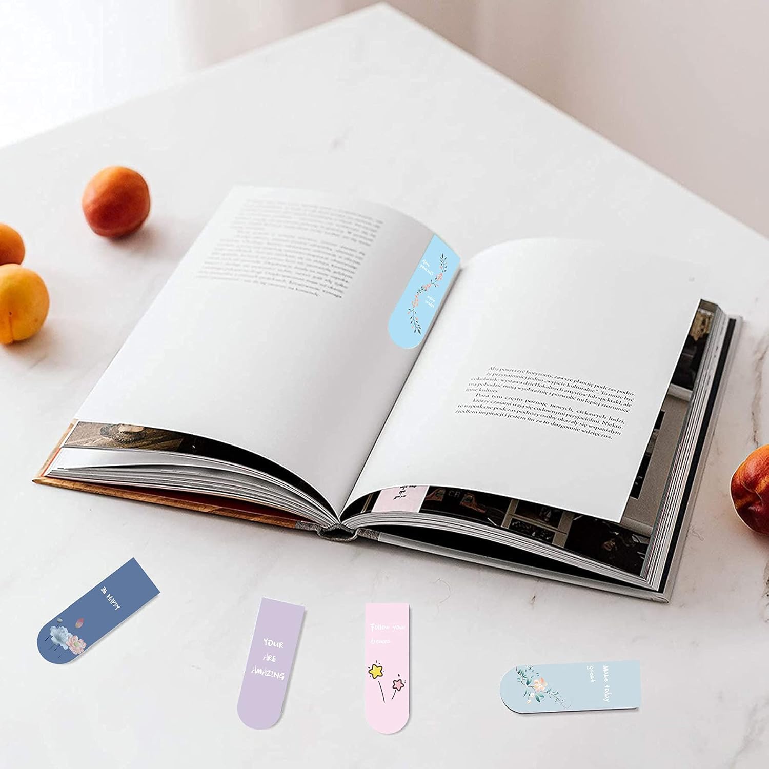 Magnetic Bookmarks, Magnetic Christmas Bookmarks, Colorful Magnetic Bookmarks for Kids, Page Markers, 30 Pieces