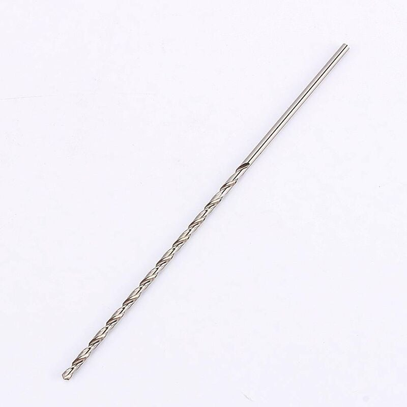 Extra long twist drill, HSS twist drill length 160 mm Drilling tool for wood, metal and steel Twist drill 3 mm