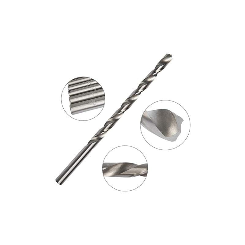 Extra long twist drill, HSS twist drill length 160 mm Drilling tool for wood, metal and steel Twist drill 3 mm