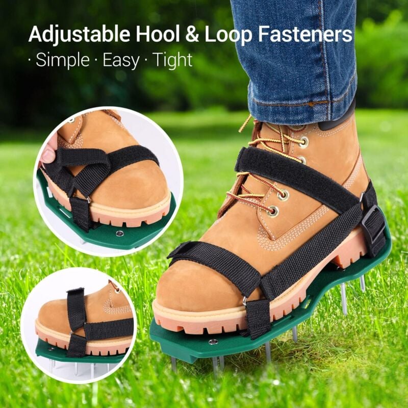Lawn Aerator Sandals Free Installation, Lawn Spike Shoes Lawn Vertical Cutter Grass Shoes Garden—max