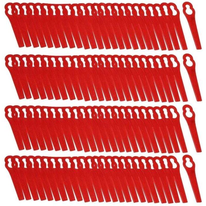 Pack of 100 Replacement Plastic Blades for Florabest LIDL FRTA 20 A1, FAT 18B3, FRT18A..DEBUNS Grass Trimmer