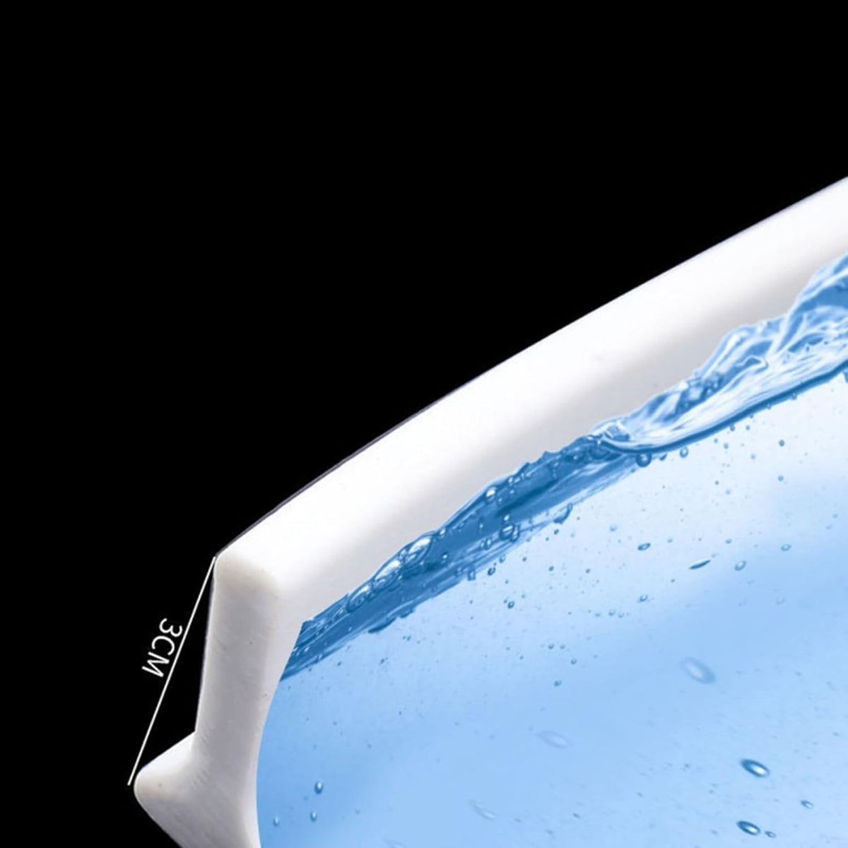 Shower Threshold / Water Barrier – Self-Adhesive Shower Strip – 2m Black