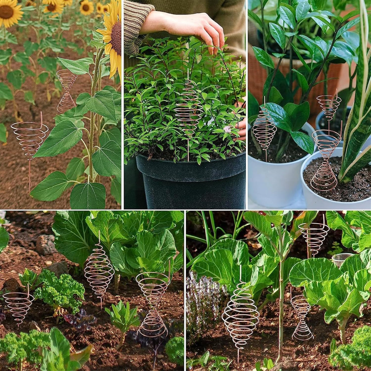 20 m copper wire for gardening and plants, pure copper wire for air plant stands and vegetable growing