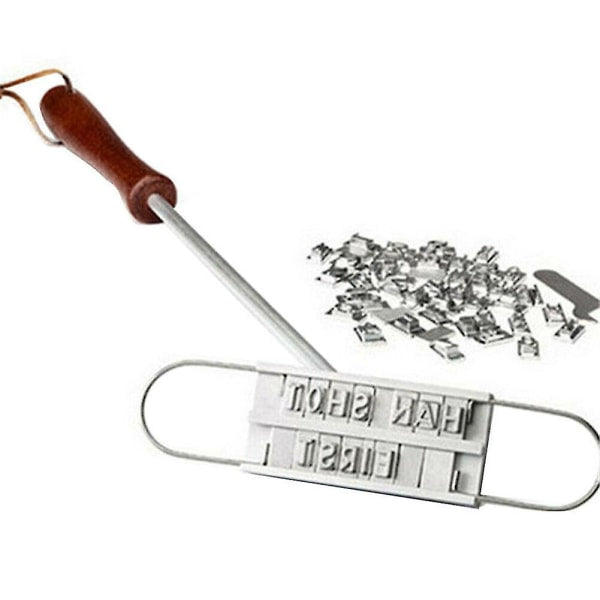 Printed Barbecue Wooden Handle Stamp Barbecue Meat DIY Steak