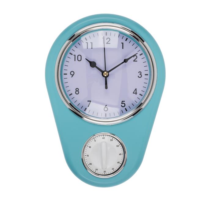 High Quality New Wall Clock & Timer - Clock with Timer Function Blue blue blue 435