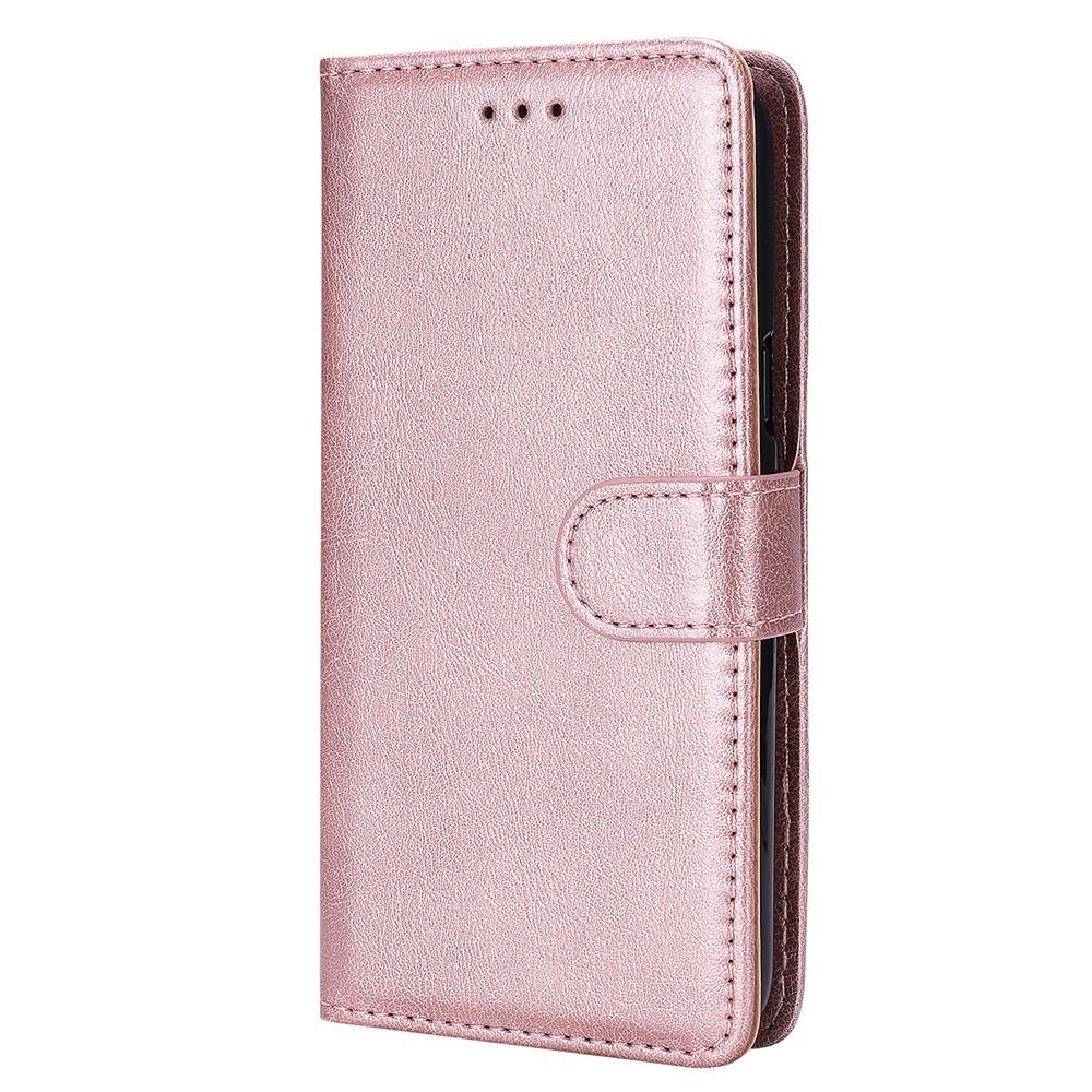 Compatible with Samsung S22 Magnetic 2-in-1 Phone Case/Wallet - Pink Pink gold Pink gold