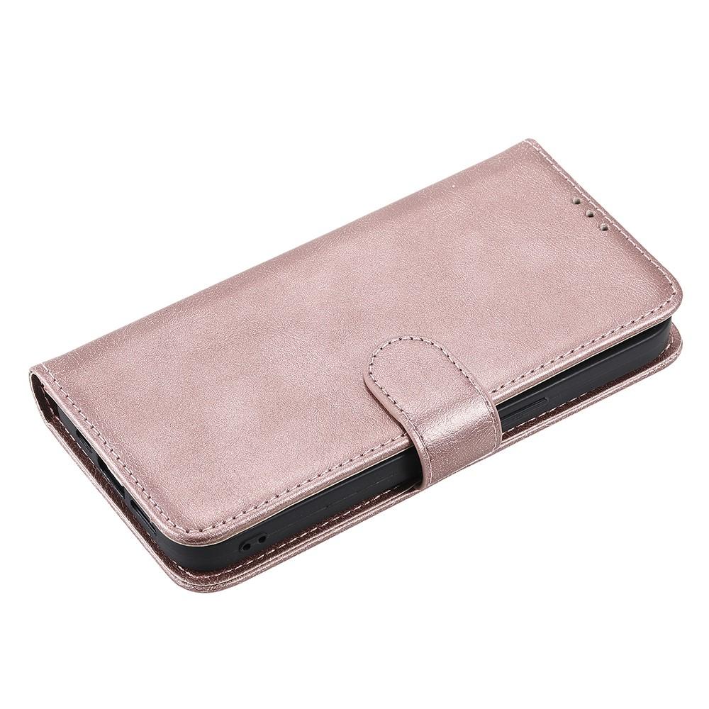Compatible with Samsung S22 Magnetic 2-in-1 Phone Case/Wallet - Pink Pink gold Pink gold